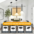 3-Piece Modern LED Pendant Light Set – Adjustable 2700K–6000K