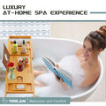 Expandable Bamboo Bathtub Caddy Tray