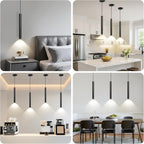 3-Piece Modern LED Pendant Light Set – Adjustable 2700K–6000K