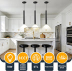 3-Piece Modern LED Pendant Light Set – Adjustable 2700K–6000K
