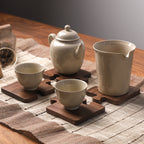 Wood Coaster Walnut Set