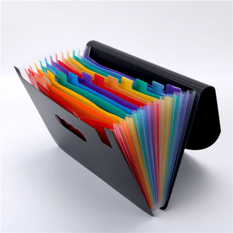 Multi-Layer Color Document Organizer Folder