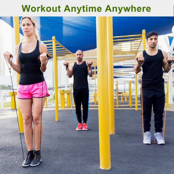 11-Piece Resistance Band Set – Home Gym Workout Kit