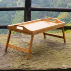 Bamboo Serving Tray with Handles – Heitcup