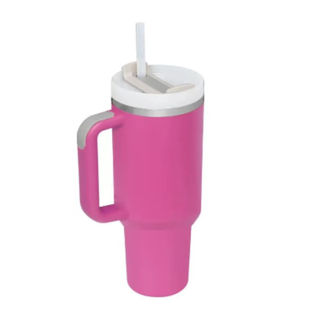40 oz Stainless Steel Spill-Proof Insulated Tumbler with Straw
