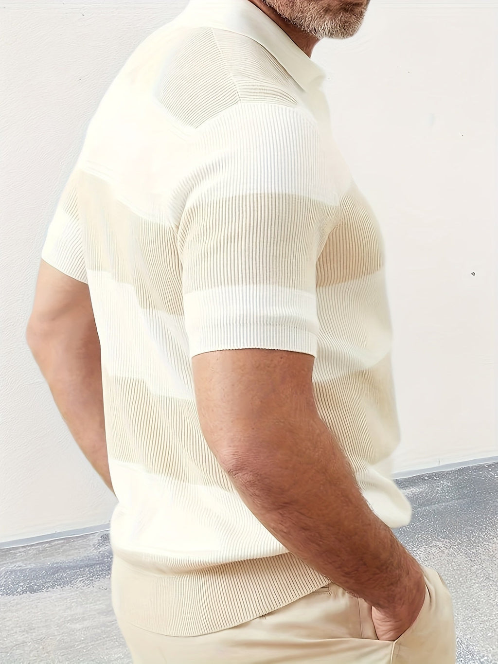 Men’s Slim-Fit Short Sleeve Knit Polo