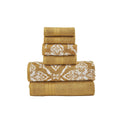 Amaris 6-Piece Combed Cotton Towel Set – Modern Threads (Gold)