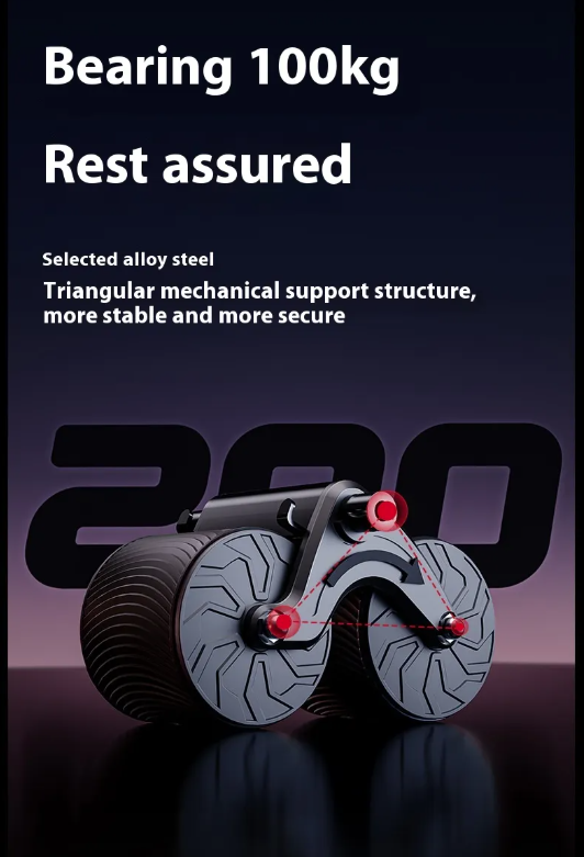 Automatic Rebound Abdominal Wheel – Core Trainer (Stability Assist)