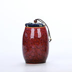 Ceramic Airtight Tea Canister with Reactive Glaze
