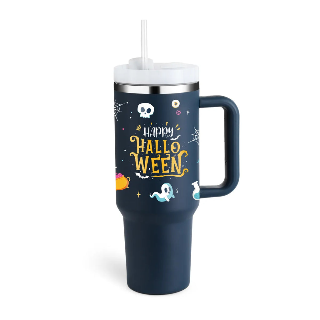 40 oz Stainless Steel Spill-Proof Insulated Tumbler with Straw