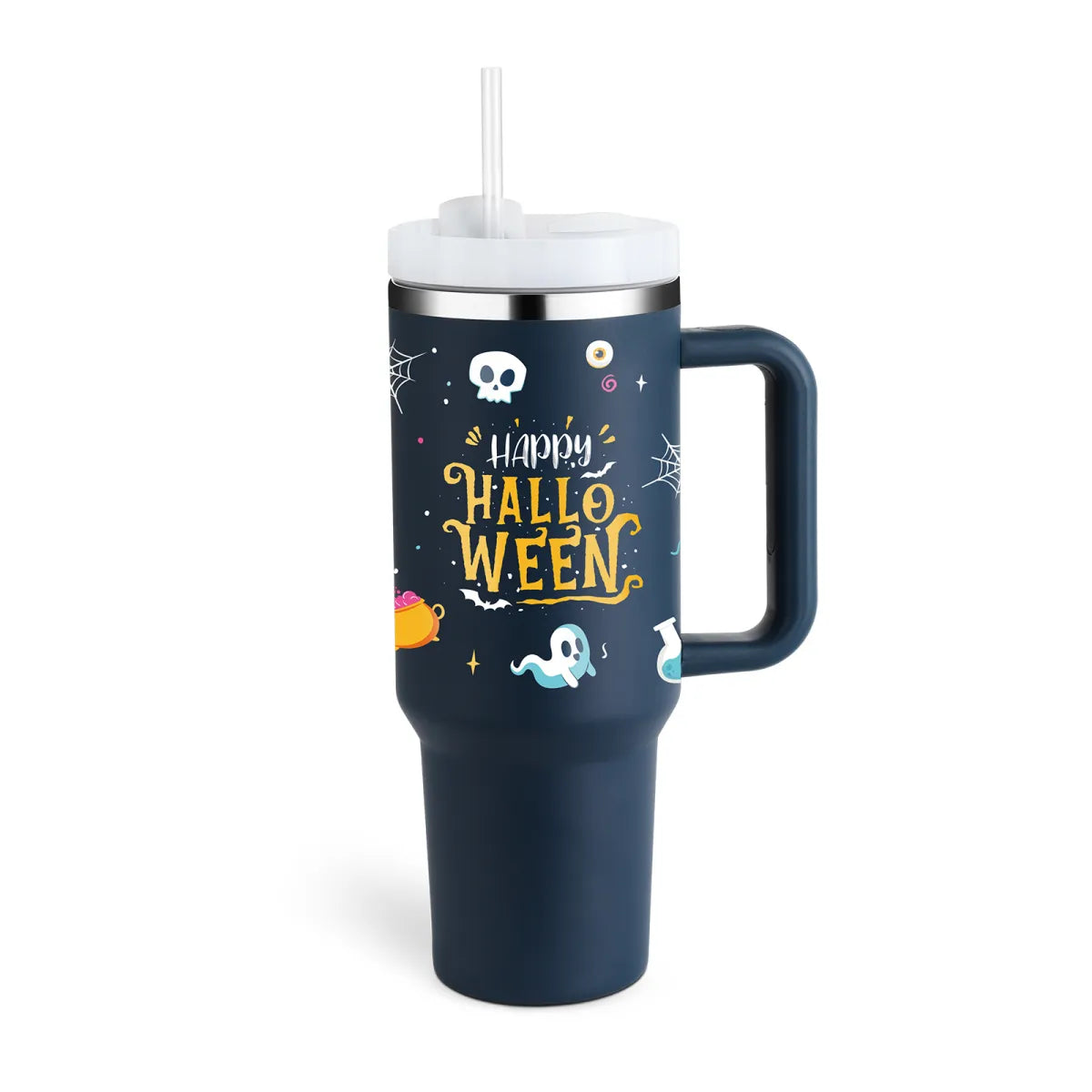 40 oz Stainless Steel Spill-Proof Insulated Tumbler with Straw