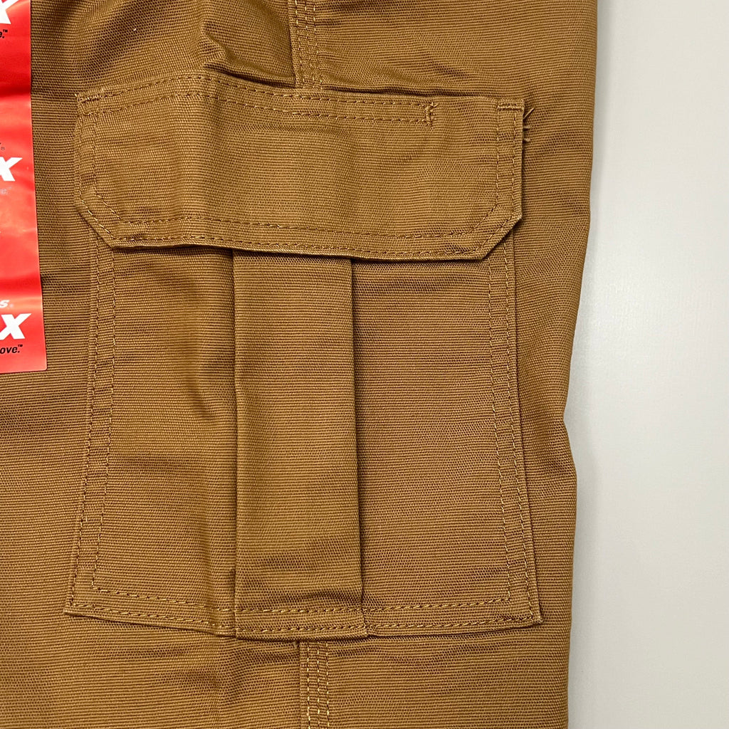 Men’s Dickies Flex Regular Fit Cargo Pants – Stonewashed Brown Duck