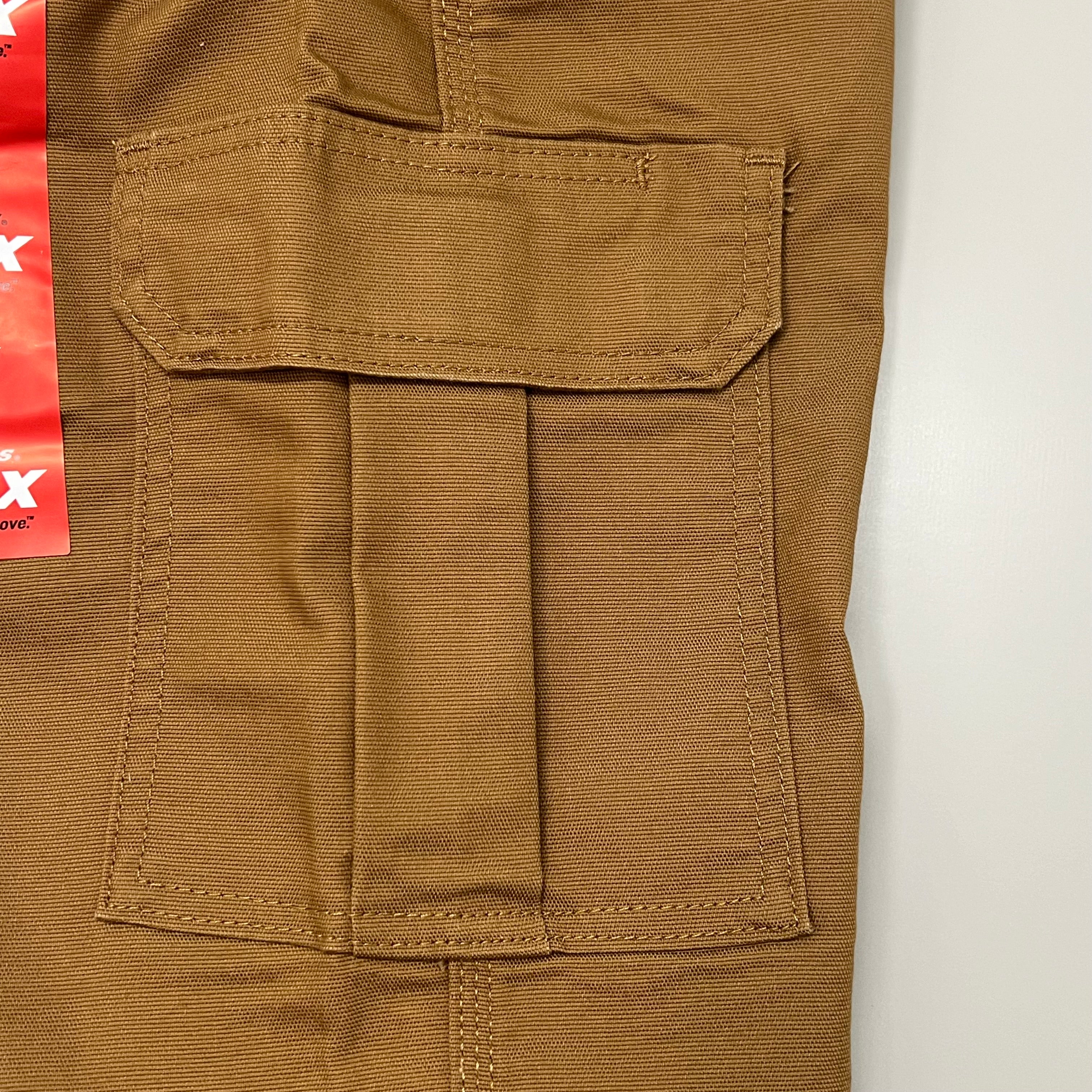 Men’s Dickies Flex Regular Fit Cargo Pants – Stonewashed Brown Duck