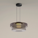 Bauhaus Layered Glass Pendant Light – Modern Ceiling Fixture
