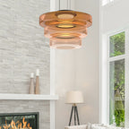 Bauhaus Layered Glass Pendant Light – Modern Ceiling Fixture