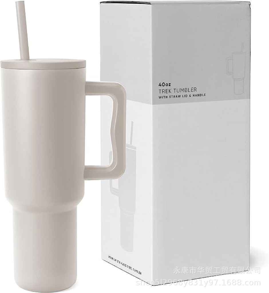 40 oz Stainless Steel Insulated Travel Tumbler with Straw