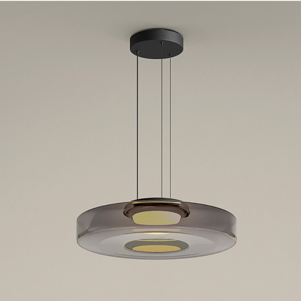 Bauhaus Layered Glass Pendant Light – Modern Ceiling Fixture