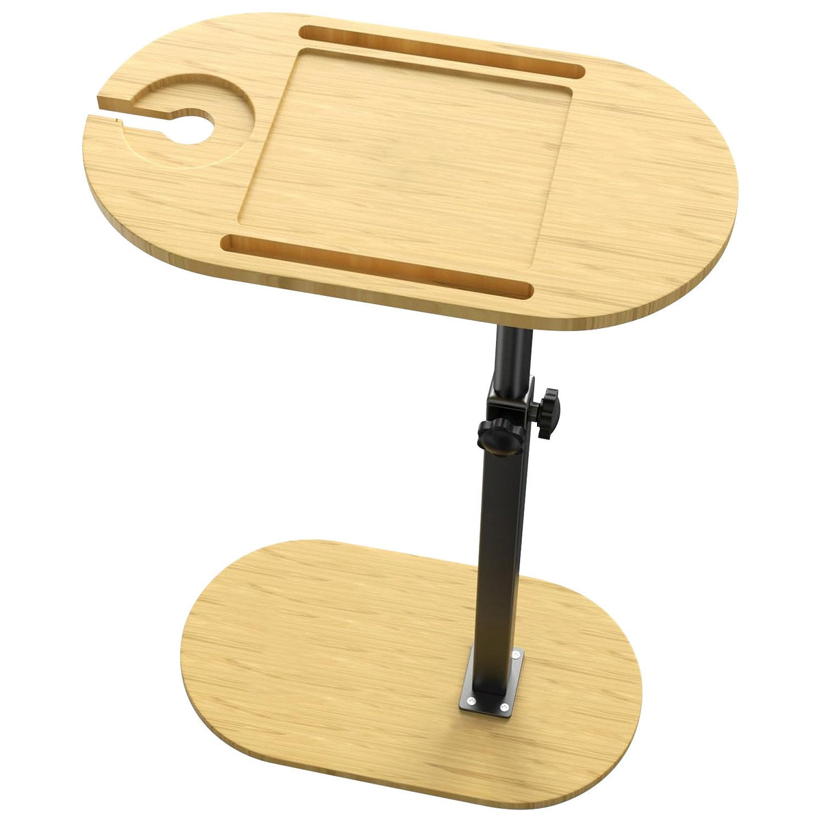 C-Shaped Adjustable Bathtub Tray Table – 360° Rotating