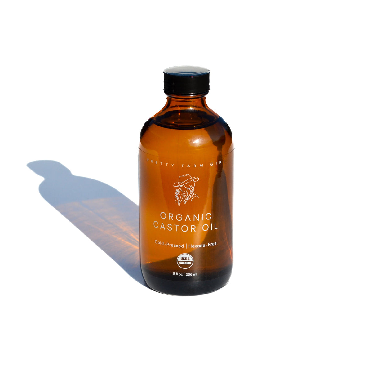 Organic Cold-Pressed Castor Oil – 8 oz or 16 oz