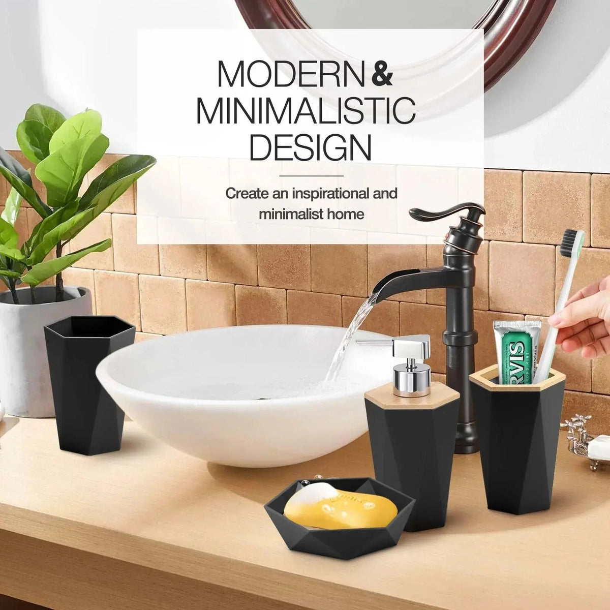 8-Piece Bathroom Accessory Set