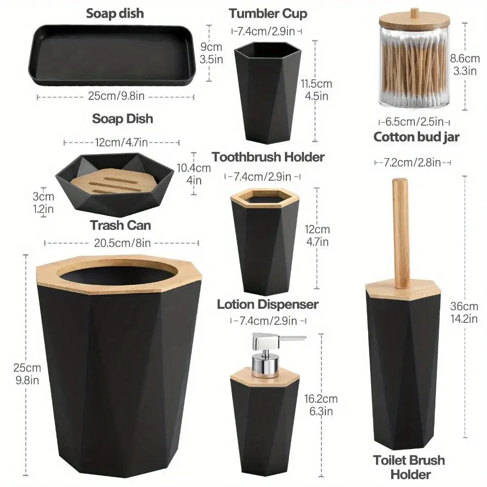 8-Piece Bathroom Accessory Set