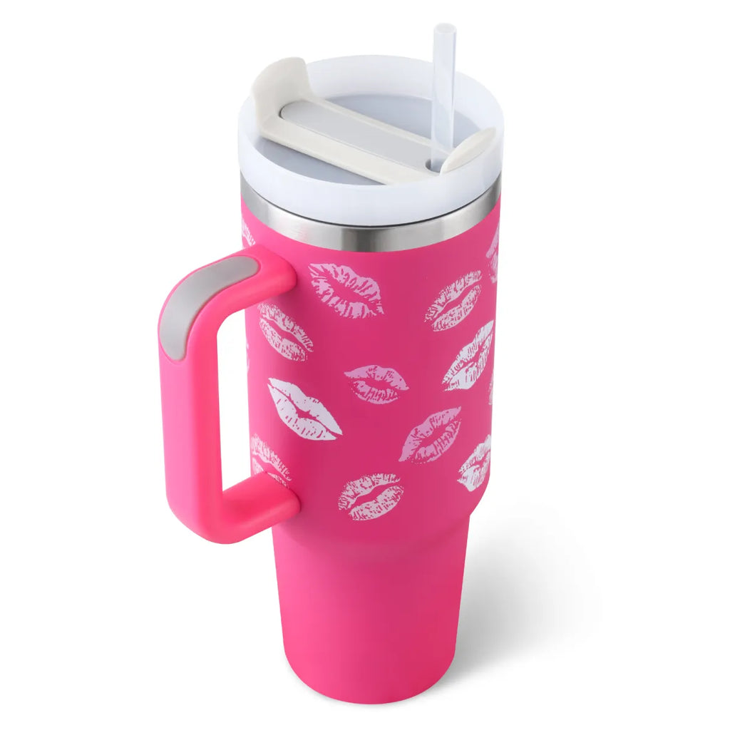 40 oz Stainless Steel Spill-Proof Insulated Tumbler with Straw