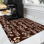 Absorbent Coffee Maker Counter Mat – Diatomite Quick-Dry Surface