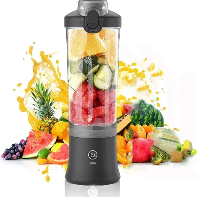 Portable Blender – USB Rechargeable Personal Juicer (600ML)