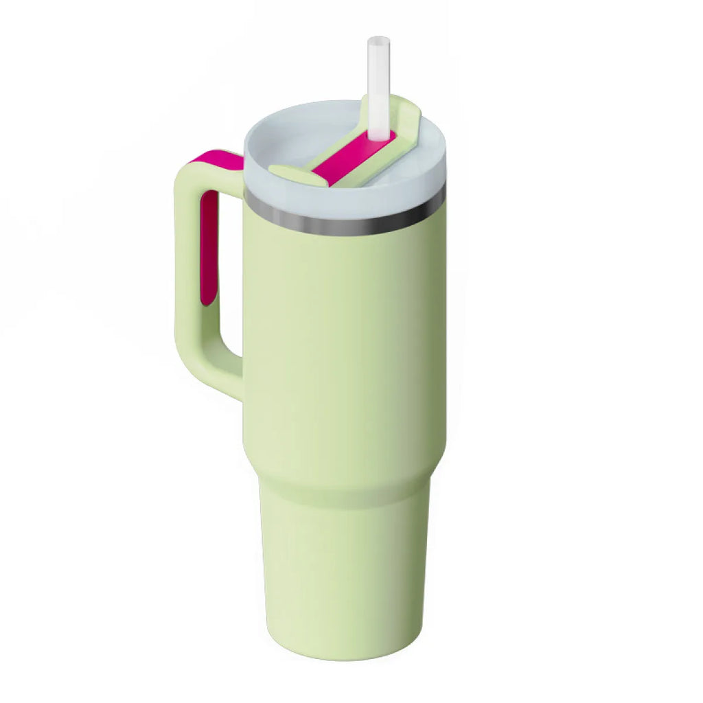 40 oz Stainless Steel Spill-Proof Insulated Tumbler with Straw