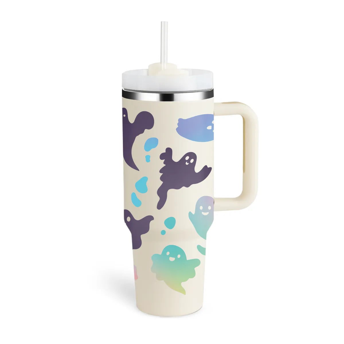 40 oz Stainless Steel Spill-Proof Insulated Tumbler with Straw