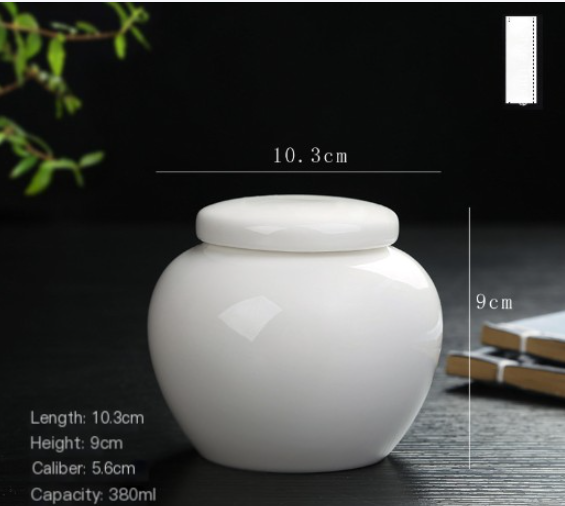 Ceramic Tea Storage Canister – Modern Airtight Tea Jar