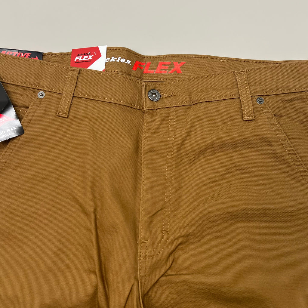 Men’s Dickies Flex Regular Fit Cargo Pants – Stonewashed Brown Duck