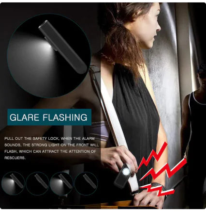 Personal Safety Alarm Keychain with Siren & SOS LED Light