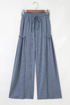 Women’s High-Rise Frill Detail Wide-Leg Pants