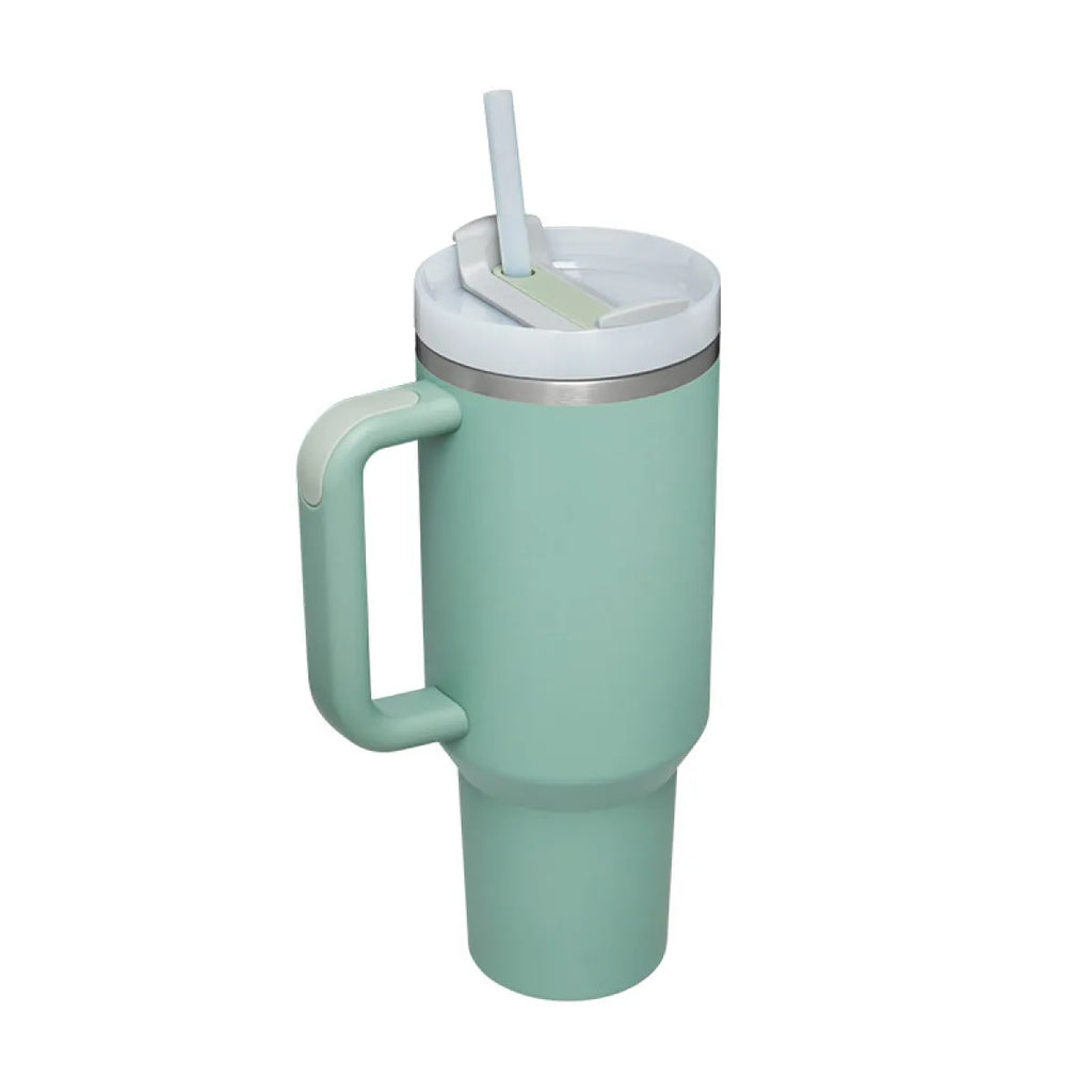 40 oz Stainless Steel Spill-Proof Insulated Tumbler with Straw
