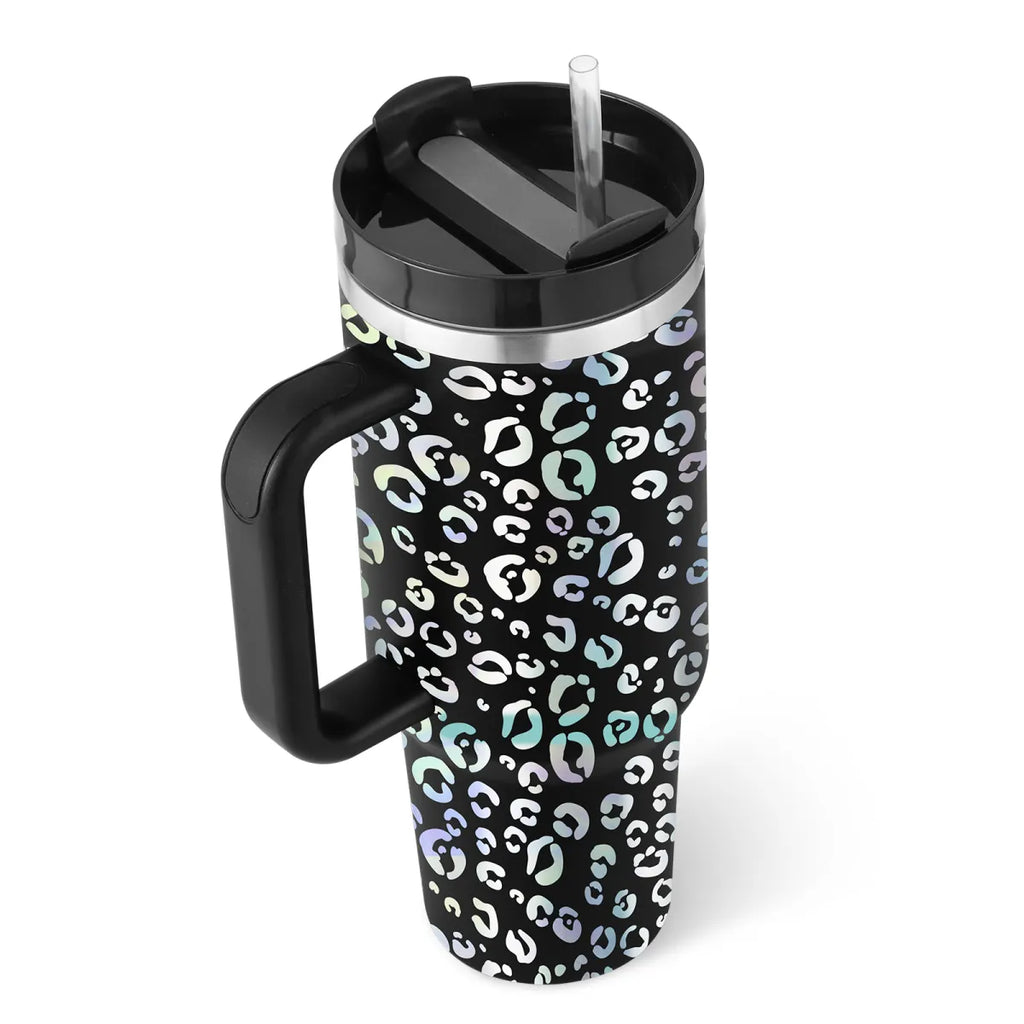 40 oz Stainless Steel Spill-Proof Insulated Tumbler with Straw