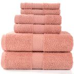 6-Piece Cotton Absorbent Bath Towel Set