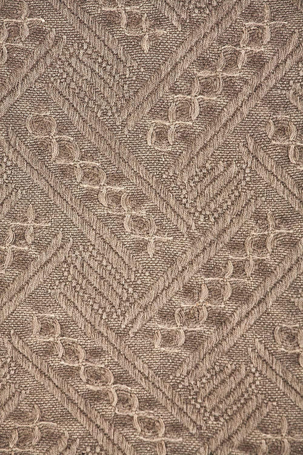 Kasentex 100% Cotton Knitted Throw Blanket