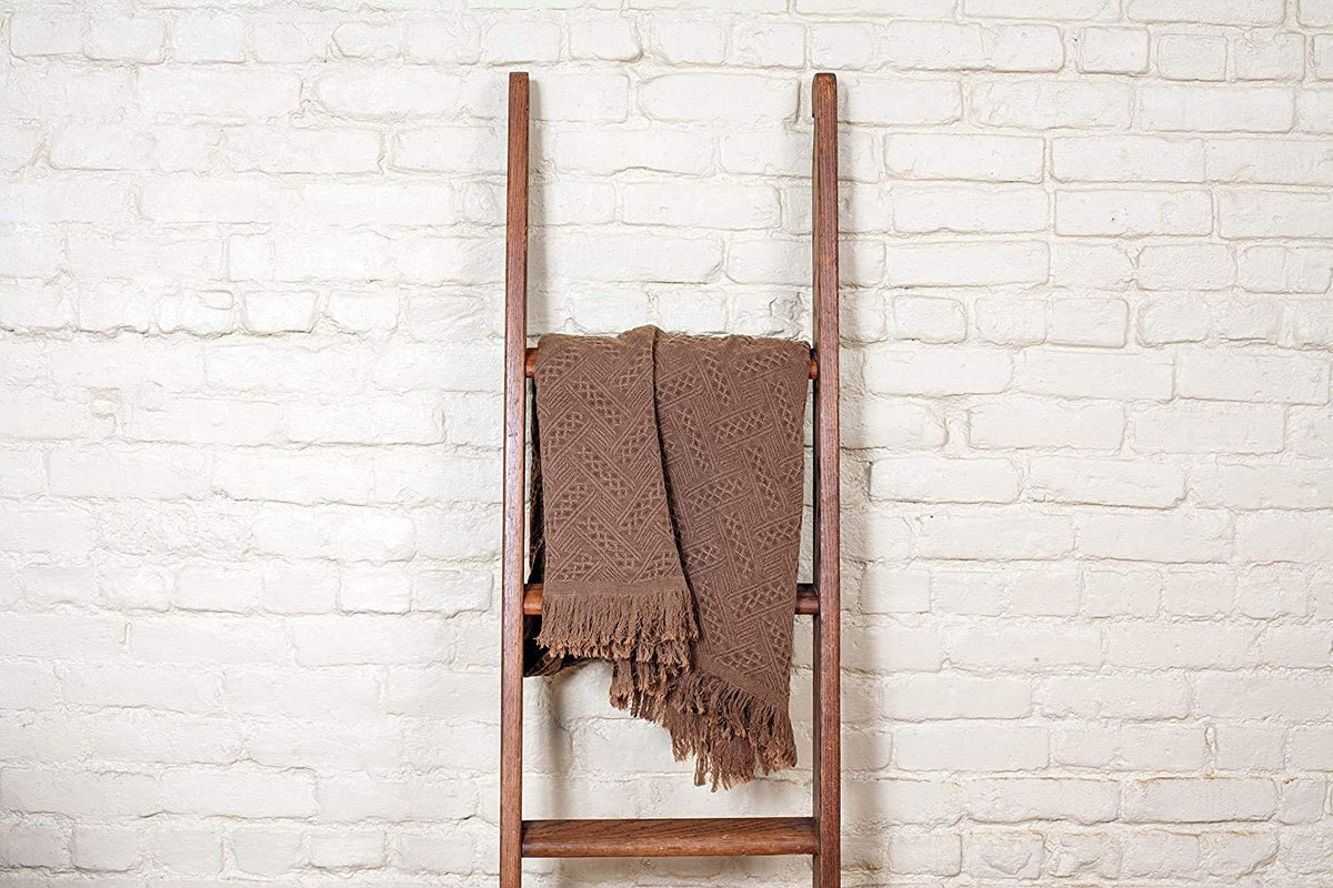 Kasentex 100% Cotton Knitted Throw Blanket