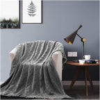 Kasentex 100% Cotton Knitted Throw Blanket