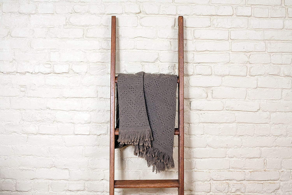 Kasentex 100% Cotton Knitted Throw Blanket