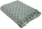 Kasentex 100% Cotton Knitted Throw Blanket