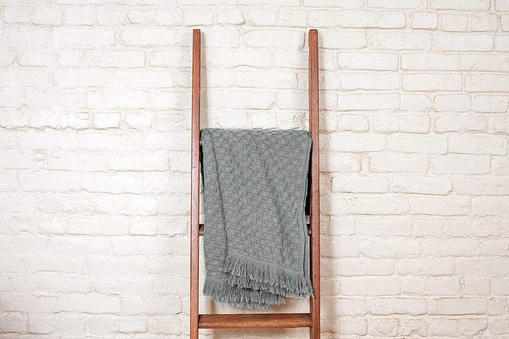 Kasentex 100% Cotton Knitted Throw Blanket