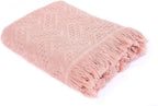 Kasentex 100% Cotton Knitted Throw Blanket
