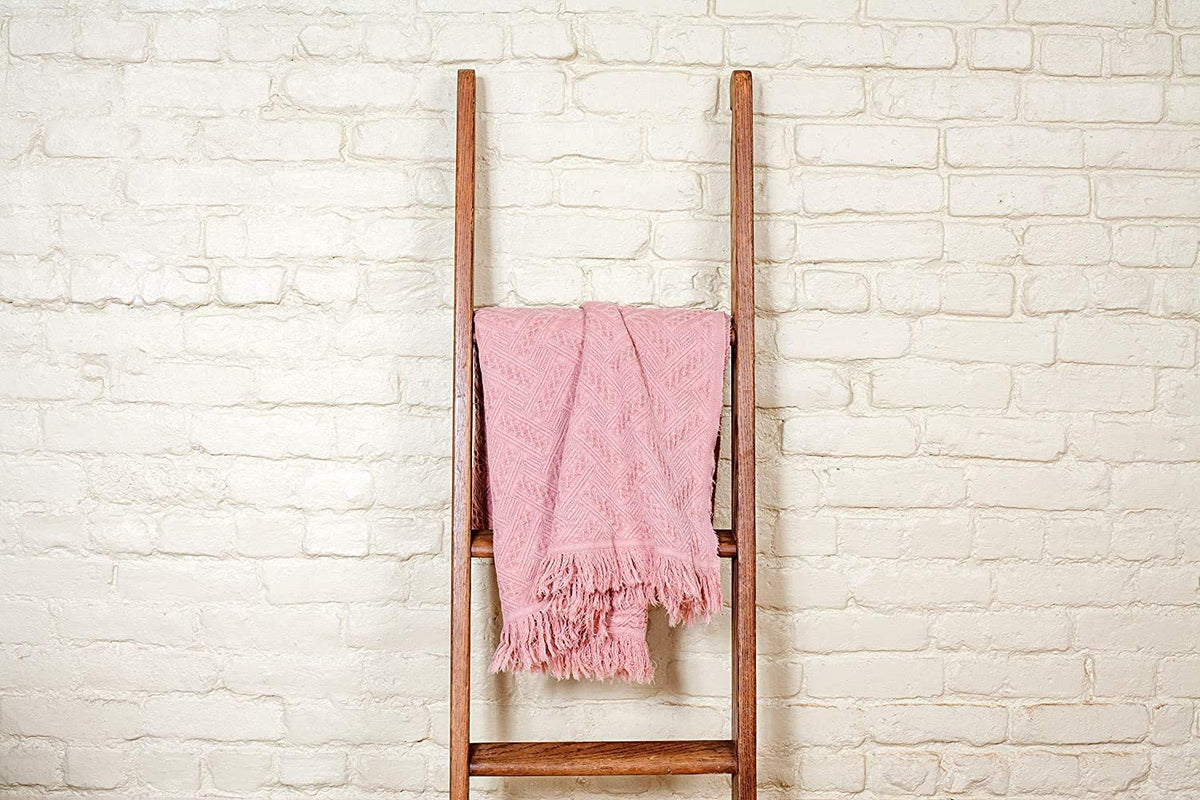 Kasentex 100% Cotton Knitted Throw Blanket