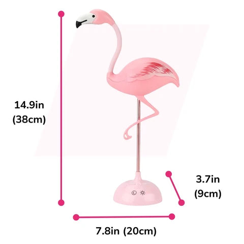 Flamingo Touch LED Desk Lamp with Phone Holder – Pink