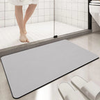 Diatomaceous Earth Non-Slip Bath Mat – 15.7 × 23.6 (Gray)
