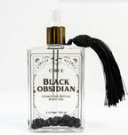 Black Obsidian Shimmer Body Oil – Amber & Vanilla