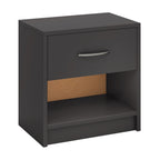 Bedside Nightstand with Drawer & Open Storage Shelf – Multiple Colors