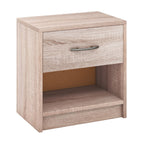 Bedside Nightstand with Drawer & Open Storage Shelf – Multiple Colors
